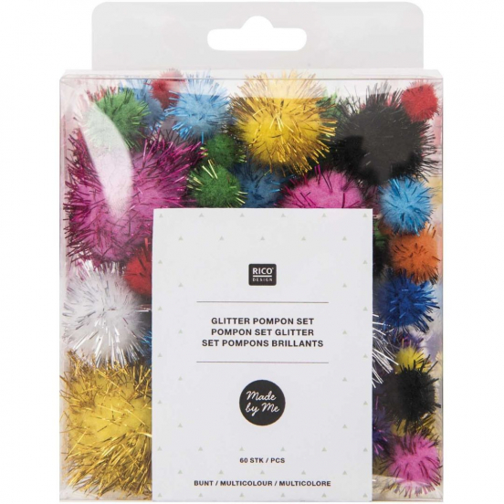 pompons glitter - 60st