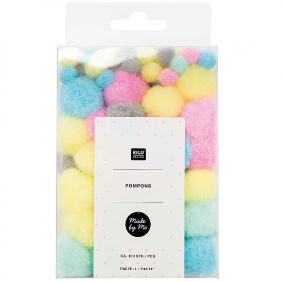 pompons pastel - 100st