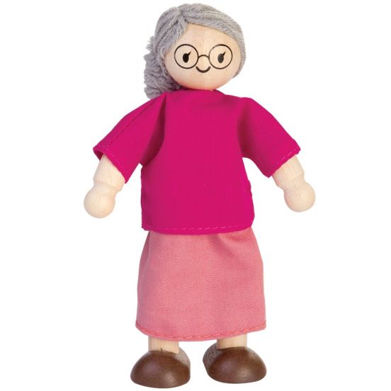 plan toys poppenhuispop grootmoeder - 13 cm