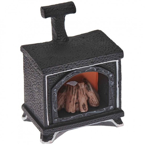 miniatuur haard met licht - 5 cm