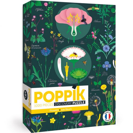poppik puzzel met poster botanisch - 1000st