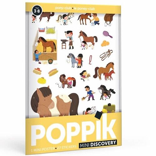 poppik stickerposter ponyclub - mini