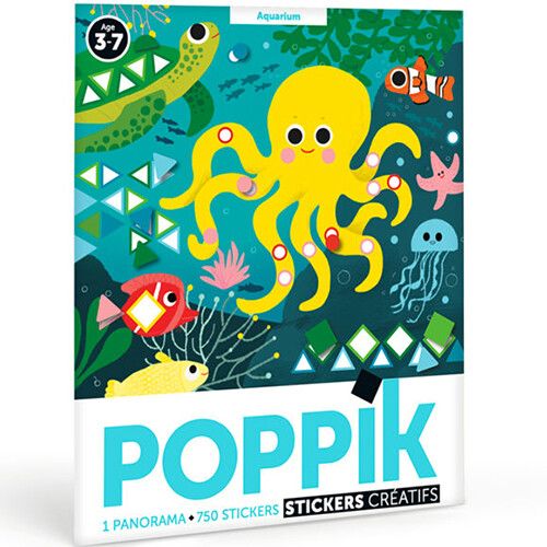 poppik stickerpuzzel poster - aquarium
