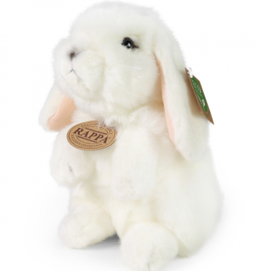 rappa knuffelkonijn staand wit - 18 cm