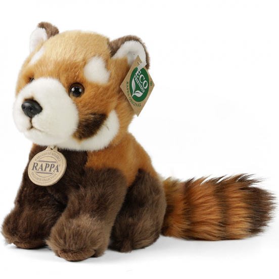 rappa knuffelpanda rood - 18 cm