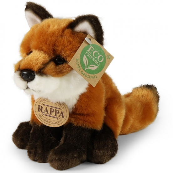 rappa knuffelvos zittend - 18 cm