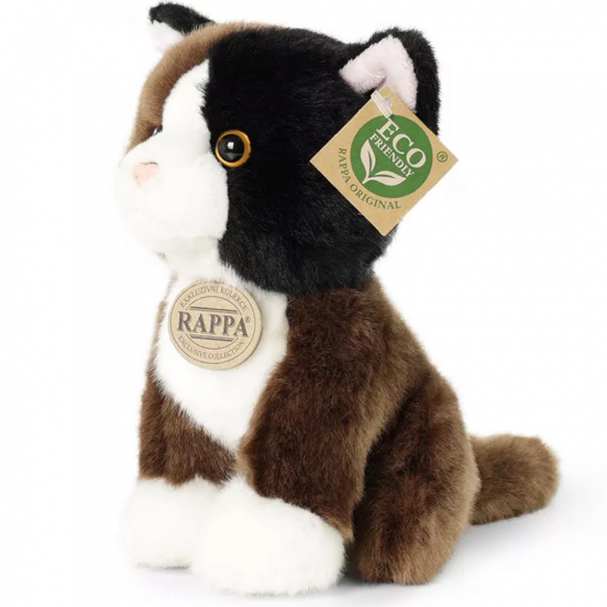 rappa knuffelkat driekleurig - 18 cm