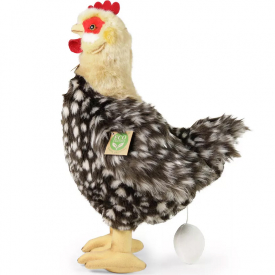 rappa knuffelkip met ei - 33 cm