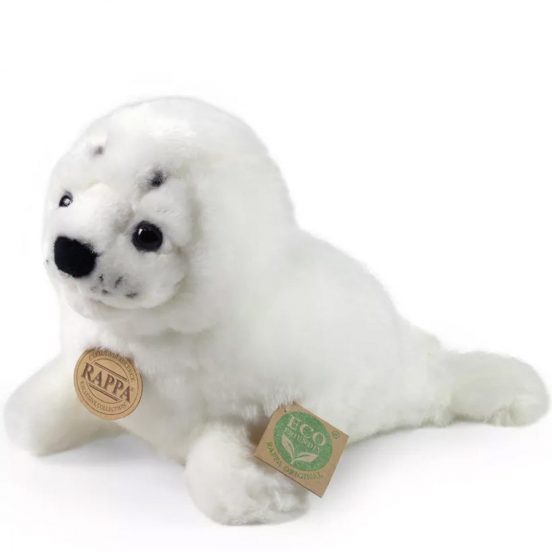 rappa knuffelzeehond wit - 25 cm