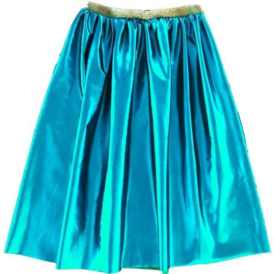 ratatam kinderrok metallic blauw - lang