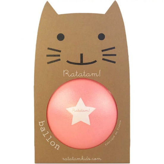 ratatam speelbal glitter - zomer roze - 22 cm
