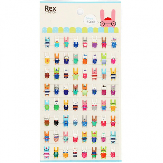 rex london 3D stickers bonny bunny