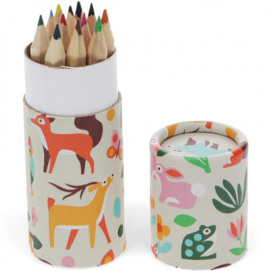 rex london kleurpotloden koker woodland - 12st