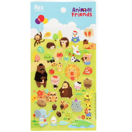 rex london 3D stickers animal friends