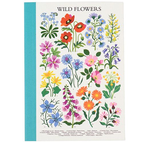 rex london A6 notitieboekje wild flowers