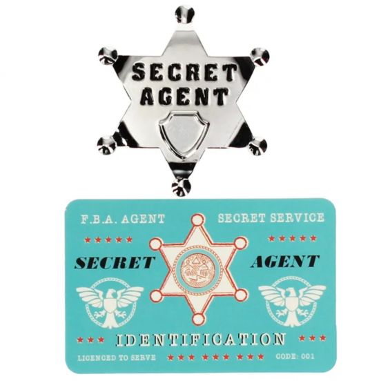 rex london badge en id kaart geheim agent 