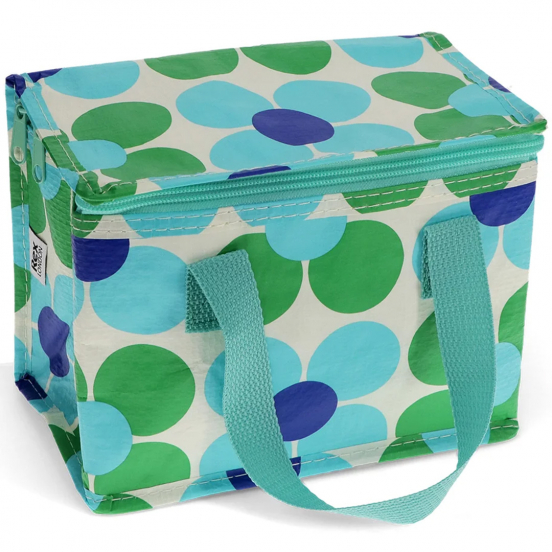 rex london lunchtas blue and green daisy