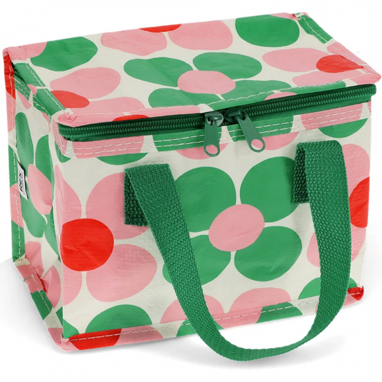 rex london lunchtas pink and green daisy
