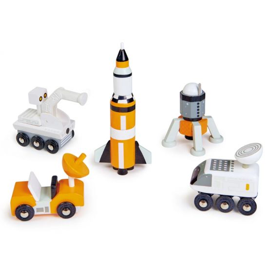 tender leaf toys ruimtevoertuigen - 5st