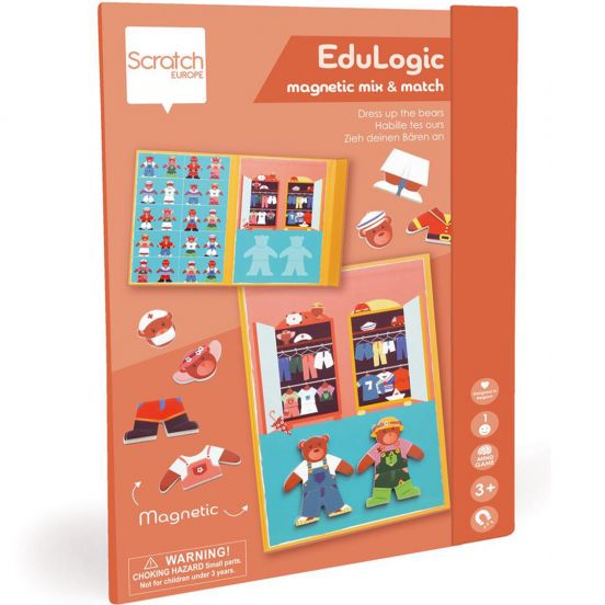 scratch europe magneetboek edulogic - aankleedbeer