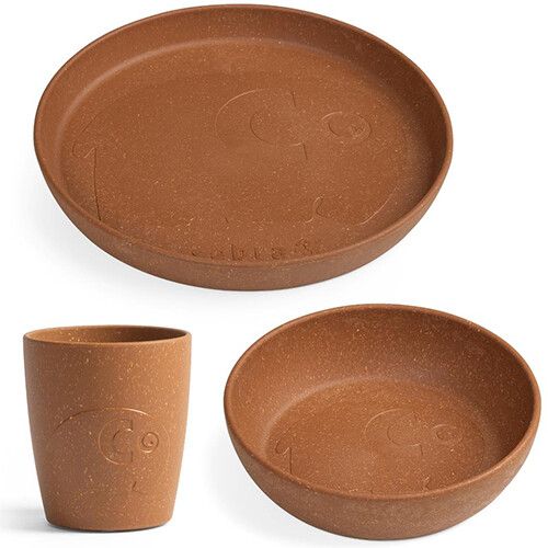 sebra kinderservies mums - dark amber