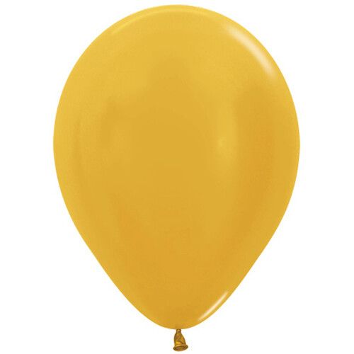 sempertex ballonnen metallic gold - 30 cm - 12st