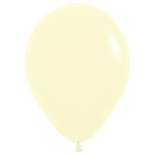 sempertex ballonnen pastel matte yellow - 30 cm - 12st