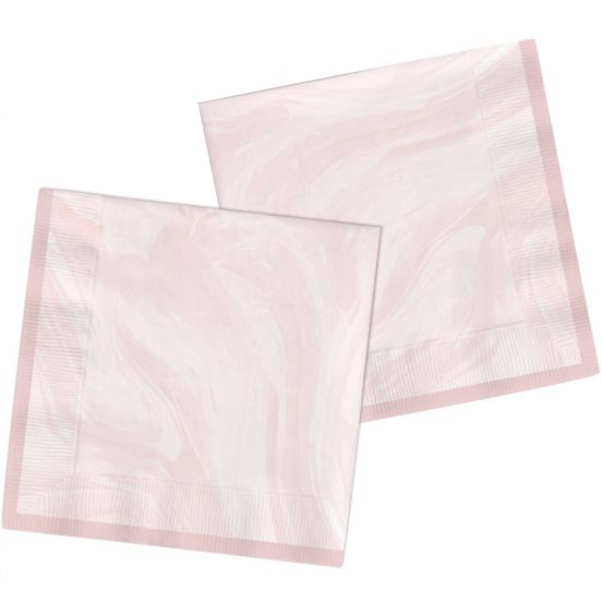 servetten marble pink - 20st