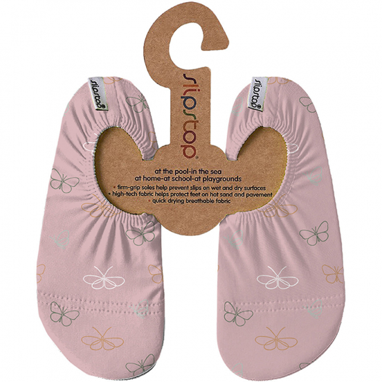slipstop waterschoentjes - butterfly peach - maat 21-23