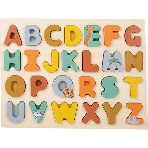 small foot reliëfpuzzel alfabet