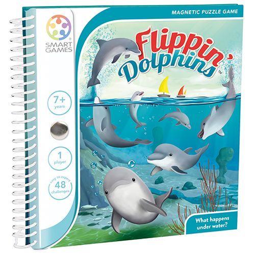 smart games magnetisch puzzelspel flippin' dolphins