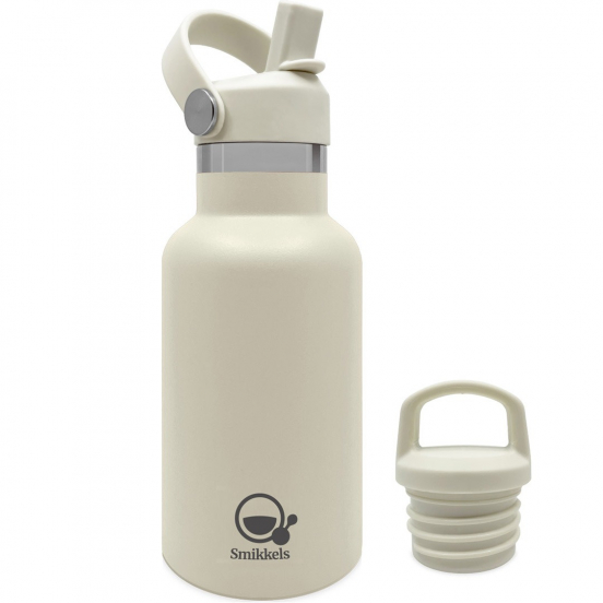 smikkels rvs thermos drinkfles crème - 350 ml
