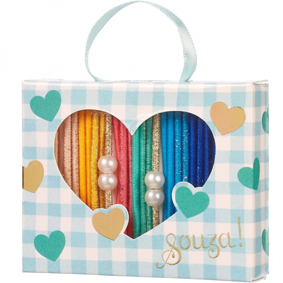 souza for kids haarelastiekjes lente - groen - 24st