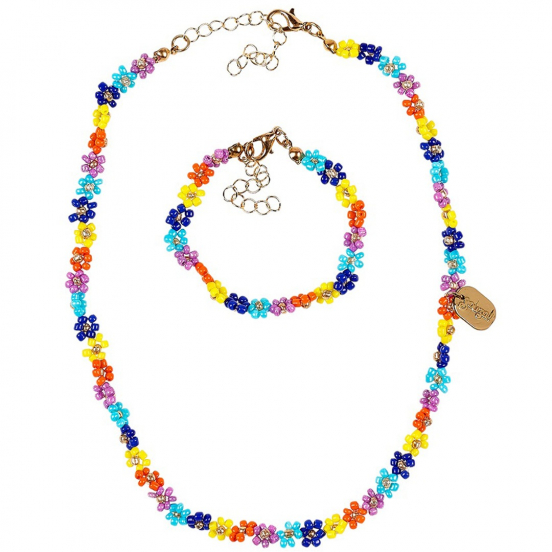 souza for kids ketting en armband millie - blauw