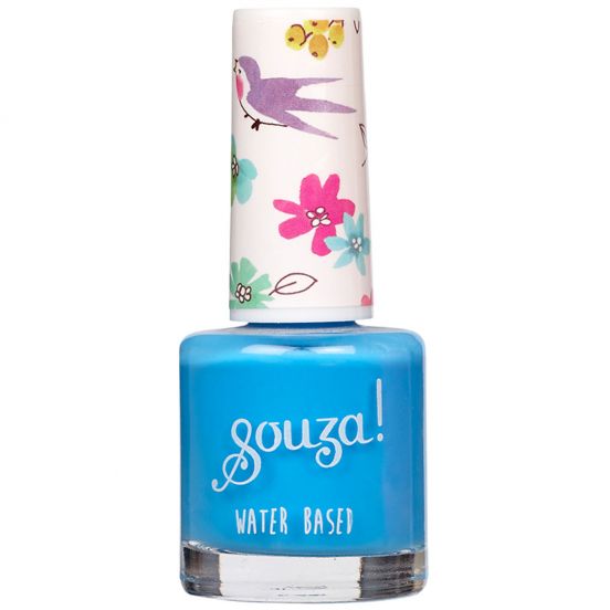 souza for kids nagellak op waterbasis - neon blauw    