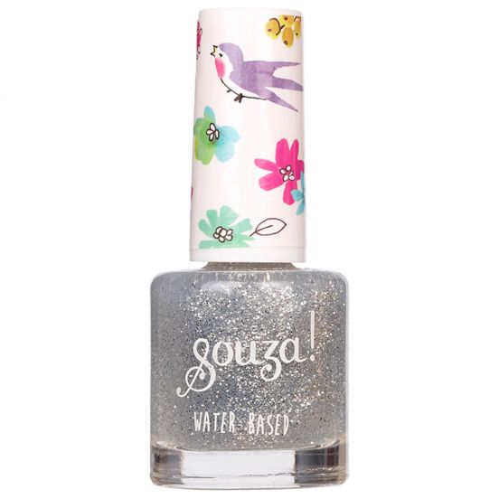 souza for kids nagellak op waterbasis - zilver glitter  