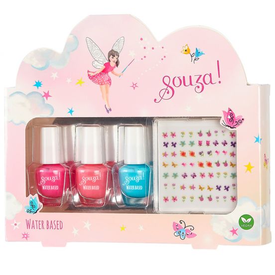 souza for kids nagellak op waterbasis en nagelstickers - 3st