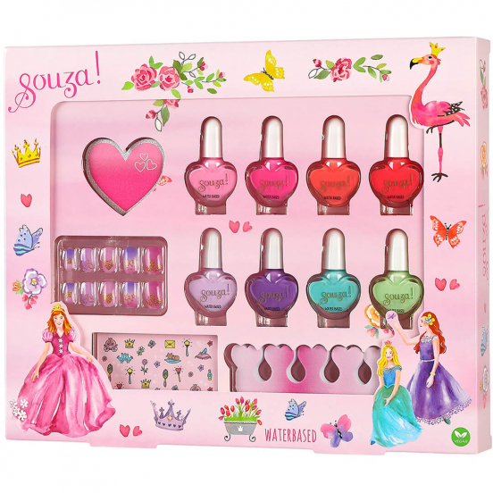 souza for kids nagellak op waterbasis met accessoires - prinses