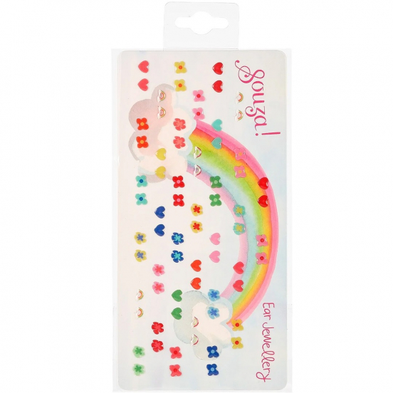 souza for kids plakoorbellen bloemen - hartjes - 70st