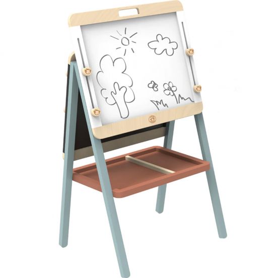 speedy monkey dubbelzijdig schoolbord met verstelbare hoogte