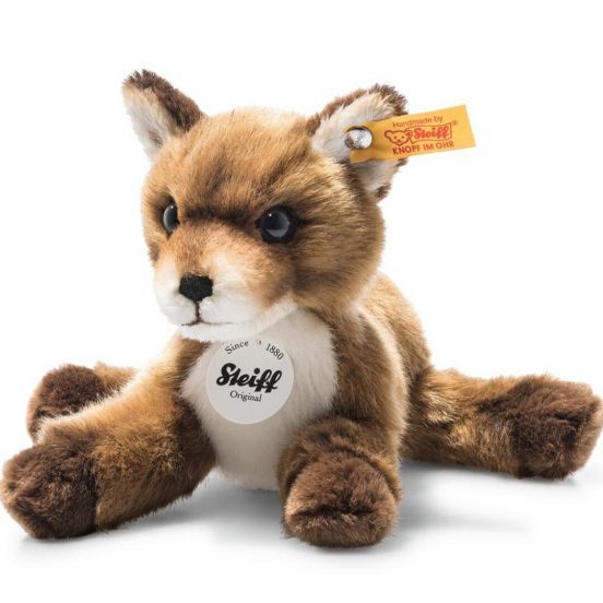steiff knuffelvos foxy baby fox - 19 cm