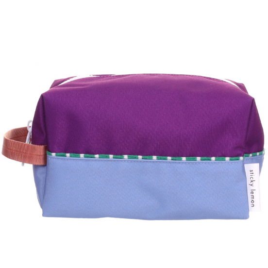 sticky lemon toilettas colourblocking - purple tights - badminton blue