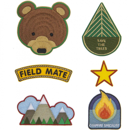 strijkpatch padvinder - beer - 6st