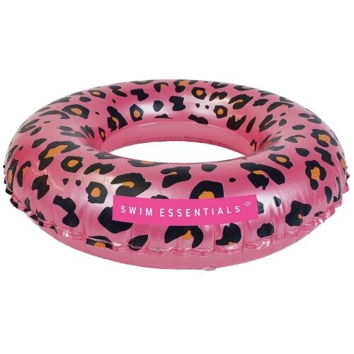 swim essentials zwemband panterprint roségoud - Ø 90 cm