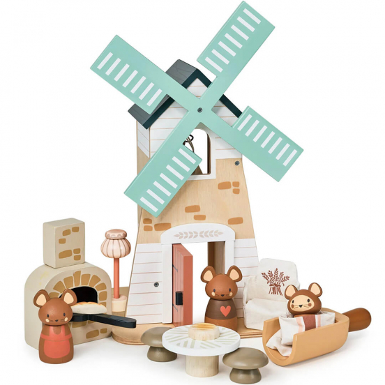 tender leaf toys moulin – 15 pièces
