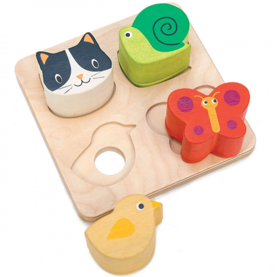tender leaf toys sensorische puzzel - 4st 