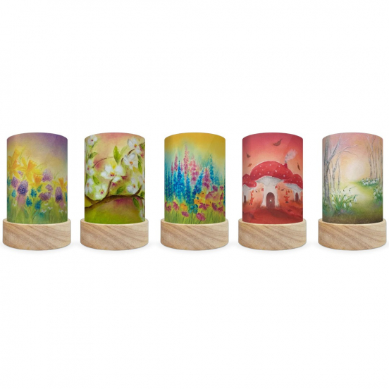 toverlux lichtkaarten voor lantaarn - baukje exler - seasons - 5st