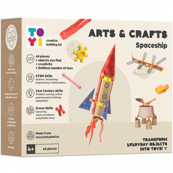 toyi bouwpakket arts and crafts spaceship