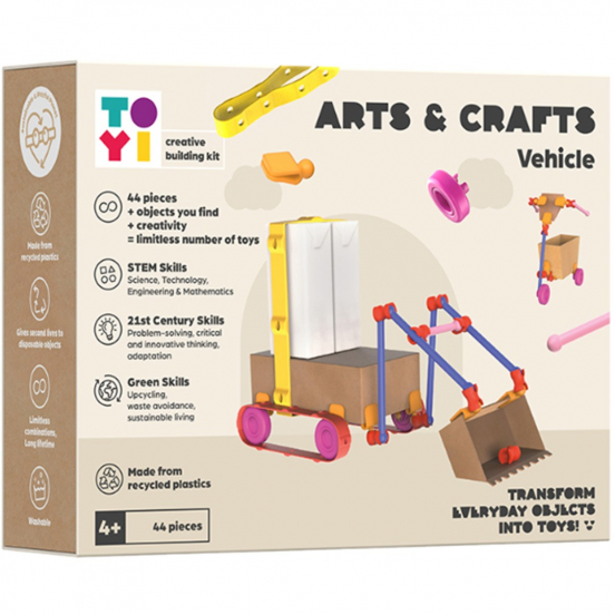 toyi bouwpakket arts and crafts vehicle