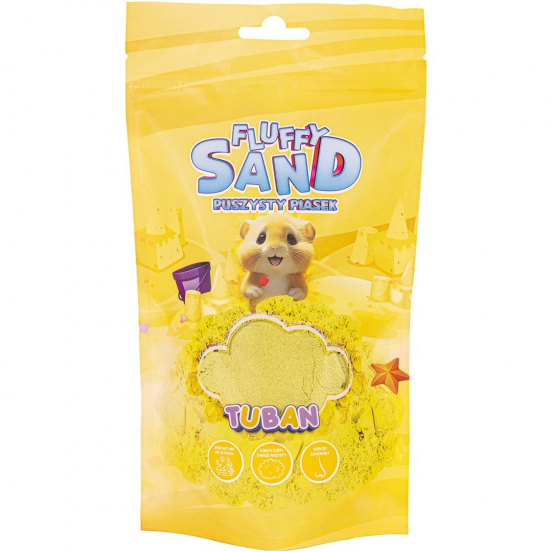 tuban kinetisch zand fluffy - geel - 90 gr